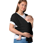 MOMCOZY M20SSCJ01 Baby Wrap Carrier Black - (CR001-BL12NB-A)