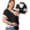 MOMCOZY M20SSCJ01 Baby Wrap Carrier Black - (CR001-BL12NB-A)