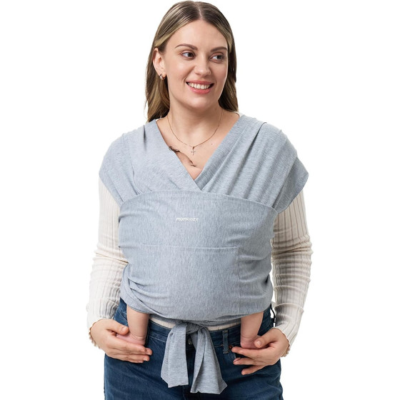 MOMCOZY M20SSCJ01 Baby Wrap Carrier Grey - (CR001-GR12NB-A)