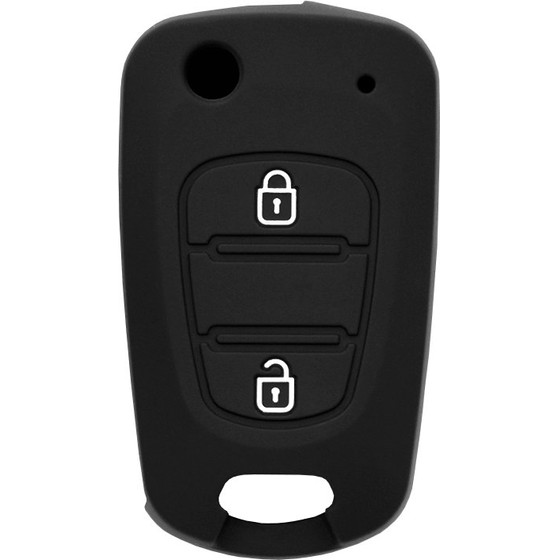 Techsuit - Car Key Case - Hyundai Elantra/Kia Picanto - Black - (2003.04)