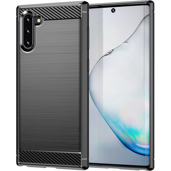 Techsuit - Carbon Silicone - Samsung Galaxy Note 10 4G / Note 10 5G - Black