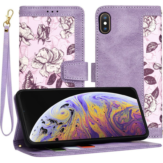 Techsuit - FlipCraft - iPhone XS Max - Mysterious Purple
