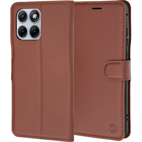 Techsuit - Leather Folio - Motorola Edge 70 Fusion - Brown