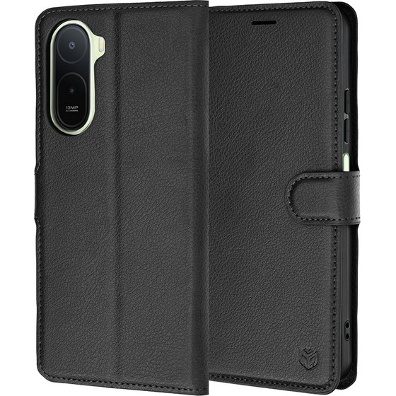 Techsuit - Leather Folio - Xiaomi Redmi A7 Pro 4G - Black