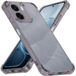 Techsuit - Shockproof Clear Silicone - Oppo A6x 4G / A6x 5G / A6k 4G - Smoke Black