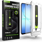 Techsuit - [Fingerprint Unlock Compatible] TitanGlass CrystalHD - Samsung Galaxy A16 4G / A16 5G / A17 4G / A17 5G - Clear
