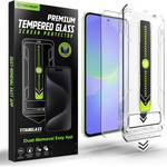 Techsuit - [Fingerprint Unlock Compatible] TitanGlass CrystalHD - Samsung Galaxy A36 5G / A37 5G - Clear