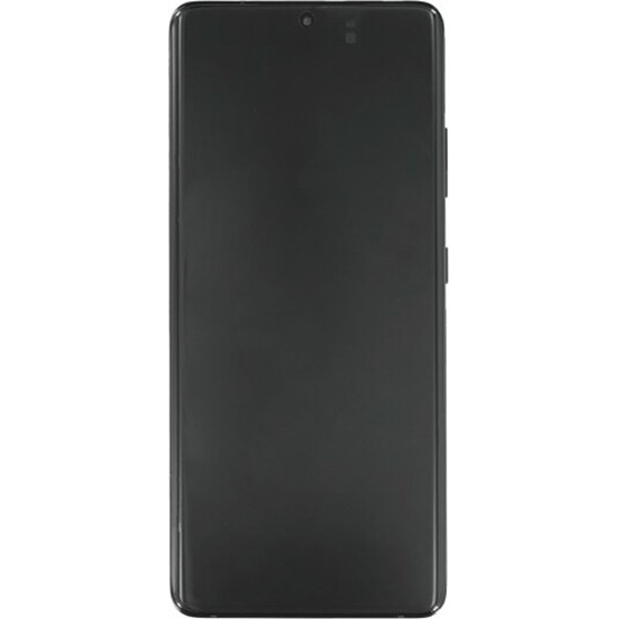 Samsung - Original Display + Frame - Galaxy S21 Ultra 5G (SM-G998B), No Camera, GH82-26035A - Phantom Black - (16308)