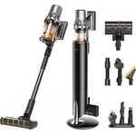 Deerma - Cordless Vacuum Cleaner (T50W Station) - 27000Pa, 600W, 2500mAh, HEPA, Cyclone Technology, LED Display - Black