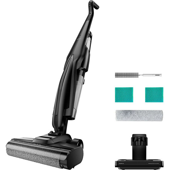 Deerma - Cordless Vacuum Cleaner (VX100 Ultra) - Dry & Wet Cleaning, 20000Pa, 300W, Auto Brush Wash, 4000mAh, IPX6 - Black