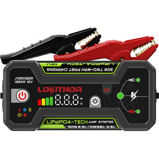 Lokithor J1350 Pro 25,6 Wh Jump Starter - (J1350_PRO)