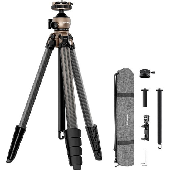 Neewer Carbon Fiber Travel TRIPOD, With 360� - (LT35)