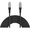 Gembird Premium USB4 Type-C Charging And Data cable, 40 Gbps, 240 W, 0.5m - (CCBP-USB4-CMCM240-0.5M)