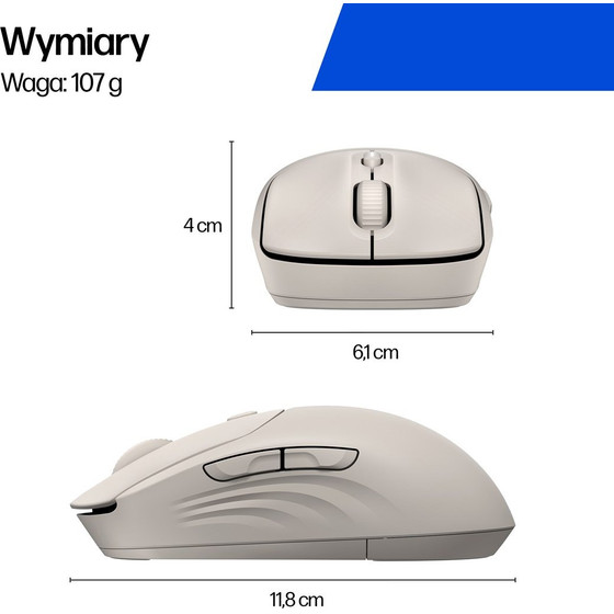 HP 400 Quiet Wireless Mouse - (AZ7B7AA)