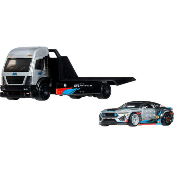 Mattel Hot Wheels Premium: Car Culture Team Transport - 2024 Ford Mustang Rtr Spec 5-Fd & Aero Lift Vehicles (JHX92)