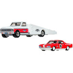 Mattel Hot Wheels Premium: Car Culture Team Transport - 66 Chevrolet Corvair Yenko Stinger & 72 Chevy Ramp Truck Camion A Rampe Vehicles (JHX91)