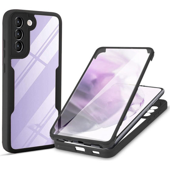 Techsuit - ColorVerse 360 Series + Screen Protector - Samsung Galaxy S21 FE 5G - Black