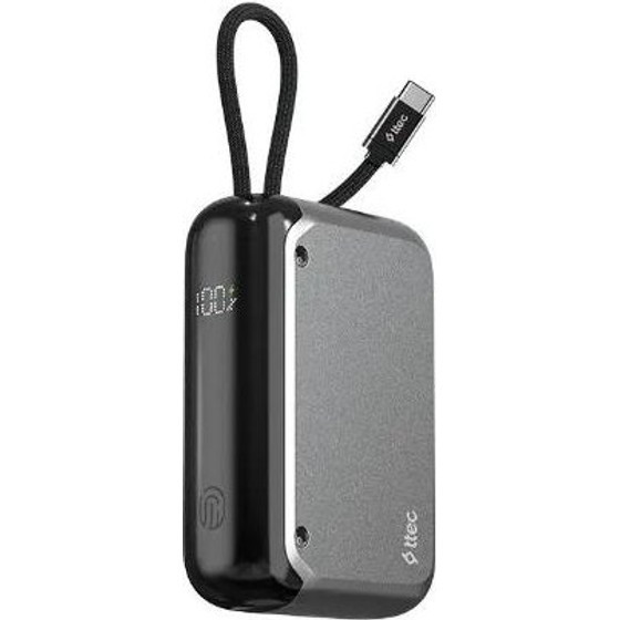 TTEC Recharger Lcd 10.000mAh Pd 30W Powerbank - (2BB228UG)