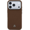 Mercedes PU Leather Semi Wrap MagSafe Case for iPhone 17 Pro Camel - (MEHMP17L25PFWWPCA)