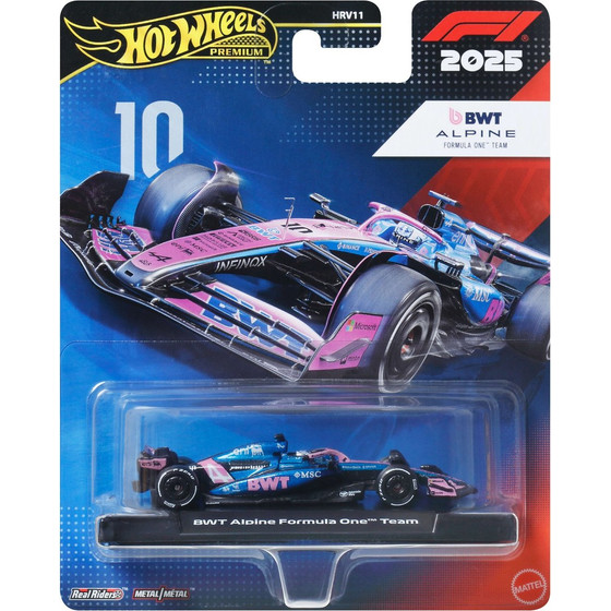 Mattel Hot Wheels Premium: F1 - Alpine Formula One Team Vehicle (JKD82)