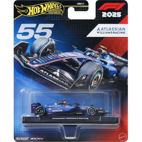 Mattel Hot Wheels Premium: F1 - Atlassian Williams Racing Vehicle (JKD85)