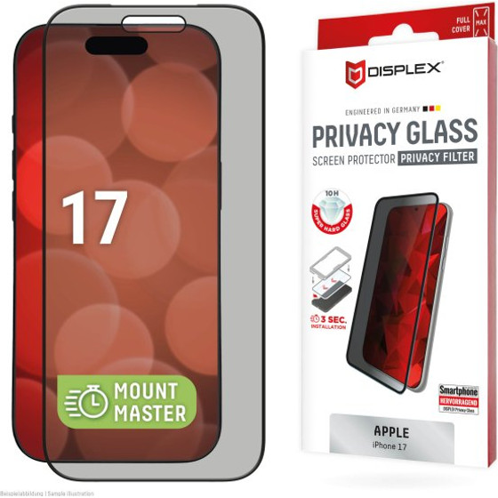 Displex Real Tempered Glass 3D Apple Iphone 17 Privacy - (02264)