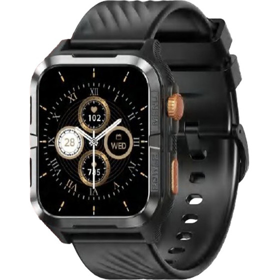 BlackView BT5.3 WATERPROOF-10M Smartwatch With Da Gpt & Led Torch Black - (W10PRO-B)