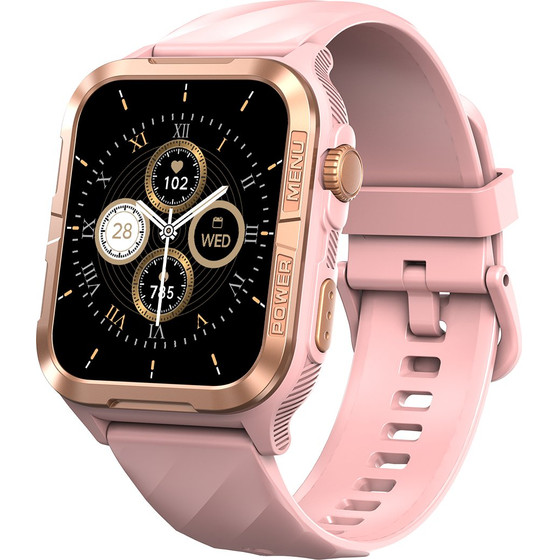 BlackView BT5.3 WATERPROOF-10M Smartwatch With Da Gpt & Led Torch Pink - (W10PRO-P)