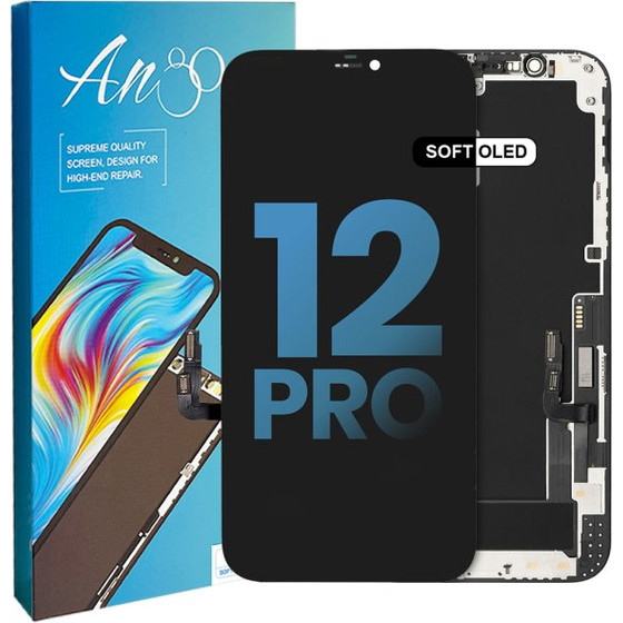 Lcd For Iphone 12 / 12 Pro Soft Oled Ango Diagnostic Premium Quality OEM - (LCDIP12-SF-AD)