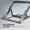 Axagon (STND-LAG) Alu Stand For 10'' - 17,3'' LAPTOPS, 8 Adjustable ANGLES, GREY