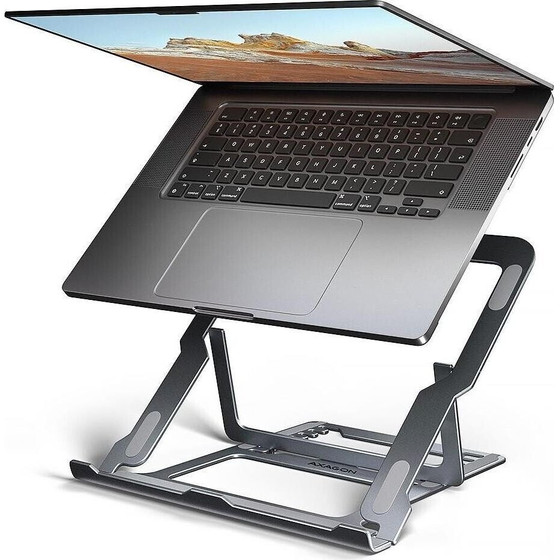Axagon (STND-LAG) Alu Stand For 10'' - 17,3'' LAPTOPS, 8 Adjustable ANGLES, GREY