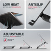 Axagon (STND-LQB) Alu Hq Massive Stand For 10''-16'' LAPTOPS, Many Adjustable ANGLES, BLACK