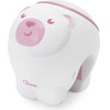 Chicco First Dreams: 2 in 1 Cot and Nightstand Projector - Polar Bear Pink (Y01-11558-10)