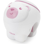 Chicco First Dreams: 2 in 1 Cot and Nightstand Projector - Polar Bear Pink (Y01-11558-10)