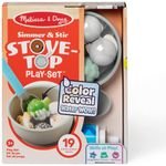 Melissa & Doug Pretend Play: Non-Wood Simmer & Stir Stove-Top Play Set (Color Reveal Water Wow!) (6074892)