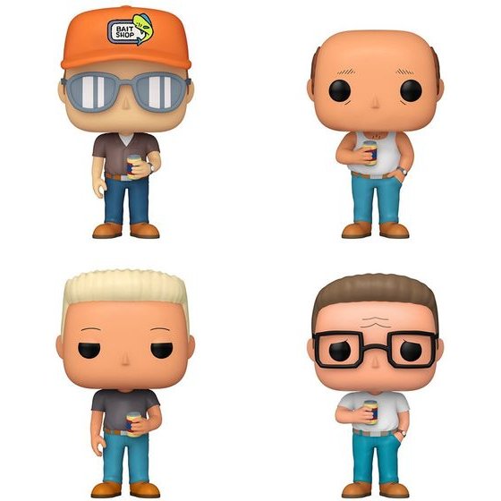 Funko Pop! 4-Pack: King of The Hill - Dale Gribble (Special Edition) Vinyl Figures