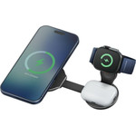 ENERGEA Wireless Charger Alumag Trio 2 Aluminium Foldable 3-in-1 Qi2.2 25W Gunmetal - (AM-TRIO2-GUN)