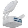 ENERGEA Wireless Charger Bazic Gomag Station Mini 3-in-1 Magsafe Foldable With Built-In USB-C Cable White - (GM-STNMINI-WHT)
