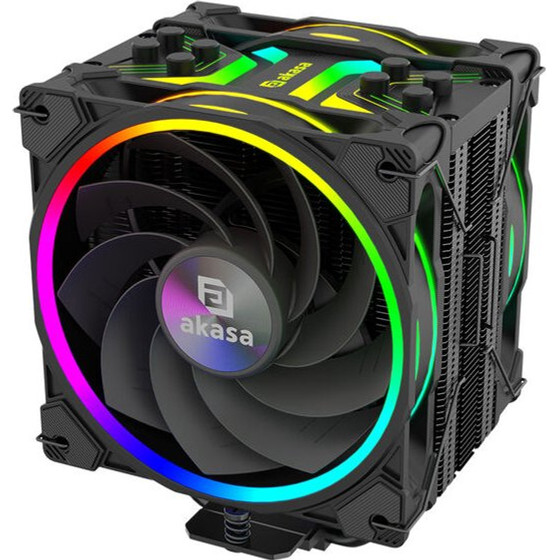 Akasa H4 Plus CPU cooler + AR12 Reverse Blade Fan - (AK-CC4022KT01)