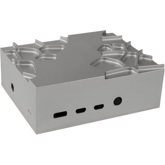 Akasa Aluminium case for Raspberry Pi 4B with Thermal-Kit - silver - (A-RA09-M1S)