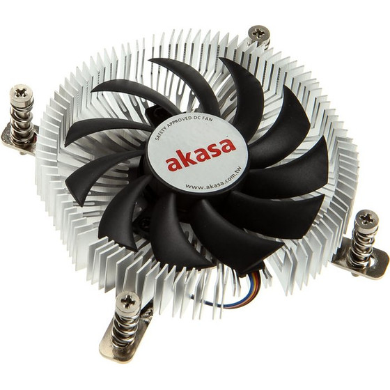 Akasa Low Profile CPU-cooler/radiator - 74mm - (AK-CC7129BP01)