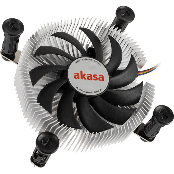 Akasa Low Profile CPU-cooler/radiator - Sockel LGA 1700, 26,9mm hoch - (AK-CC6601EP01)