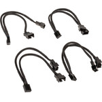 Akasa PWM fansplitter, 4er Pack - black - (AK-CBFA04-KT04)