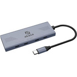 Akasa USB 4-in-1-Hub - 4x USB-C, 18cm, silver - (AK-CBCA32-18BK)