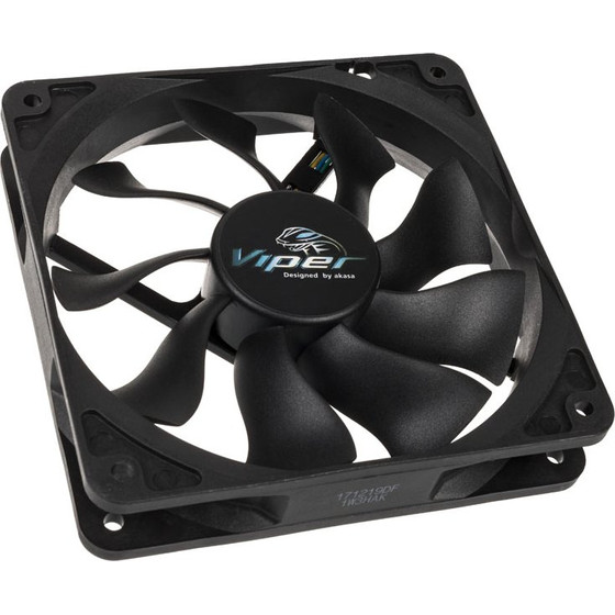 Akasa Viper PWM fan, black - 120mm - (AK-FN065)