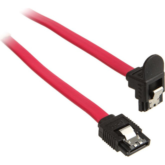 InLine SATA III (6Gb/s) cable angled, rot - 0,3m - (27303W)