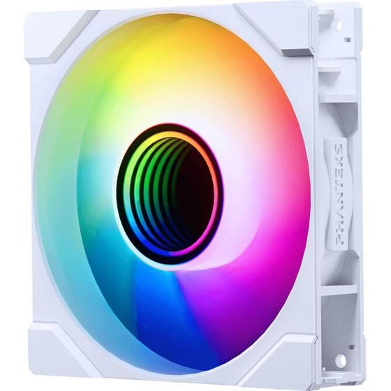 PHANTEKS M25 Gen2 PWM D-RGB fan - Reverse Blade, 120mm, white - (PH-F120M25R_G2_DWT01)