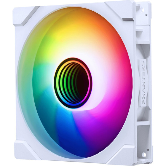 PHANTEKS M25 Gen2 PWM D-RGB fan - Reverse Blade, 140mm, white - (PH-F140M25R_G2_DWT01)
