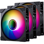 PHANTEKS M25 Gen2 PWM D-RGB fan 3er-Pack - Reverse Blade, 140mm, black - (PH-F140M25R_G2_DBK01_3P)
