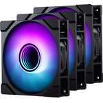 PHANTEKS M25 Gen2 PWM D-RGB fan, 3er-Pack - 120mm, black - (PH-F120M25_G2_DBK01_3P)